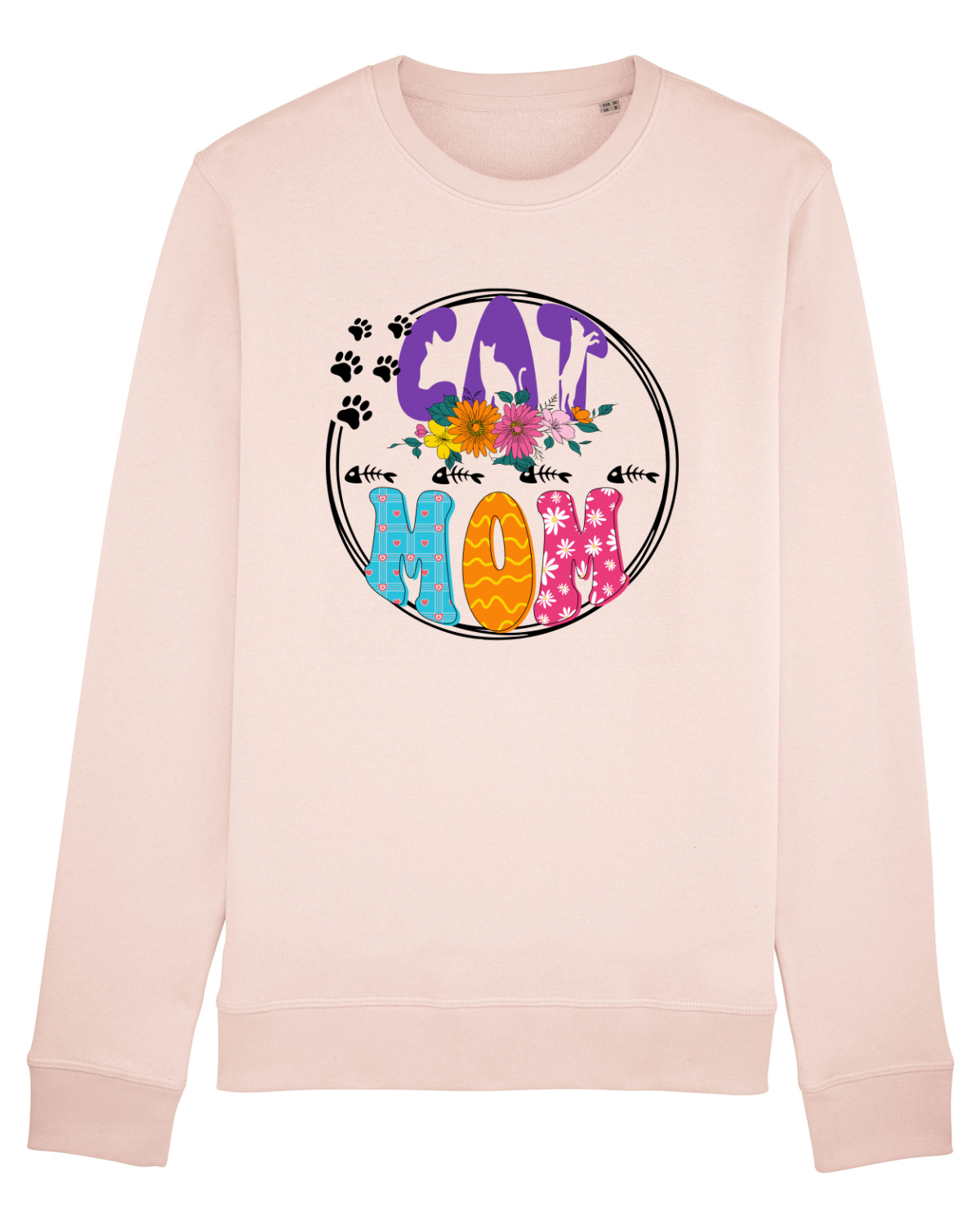 Bluză mânecă lungă Unisex Rise Candy Pink