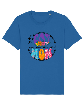 Cat Mom Royal Blue