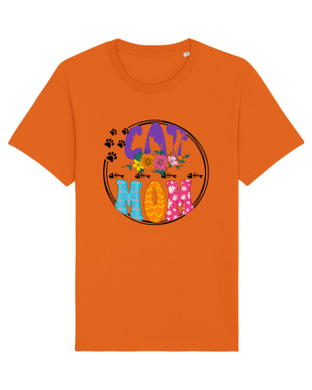 Cat Mom Bright Orange