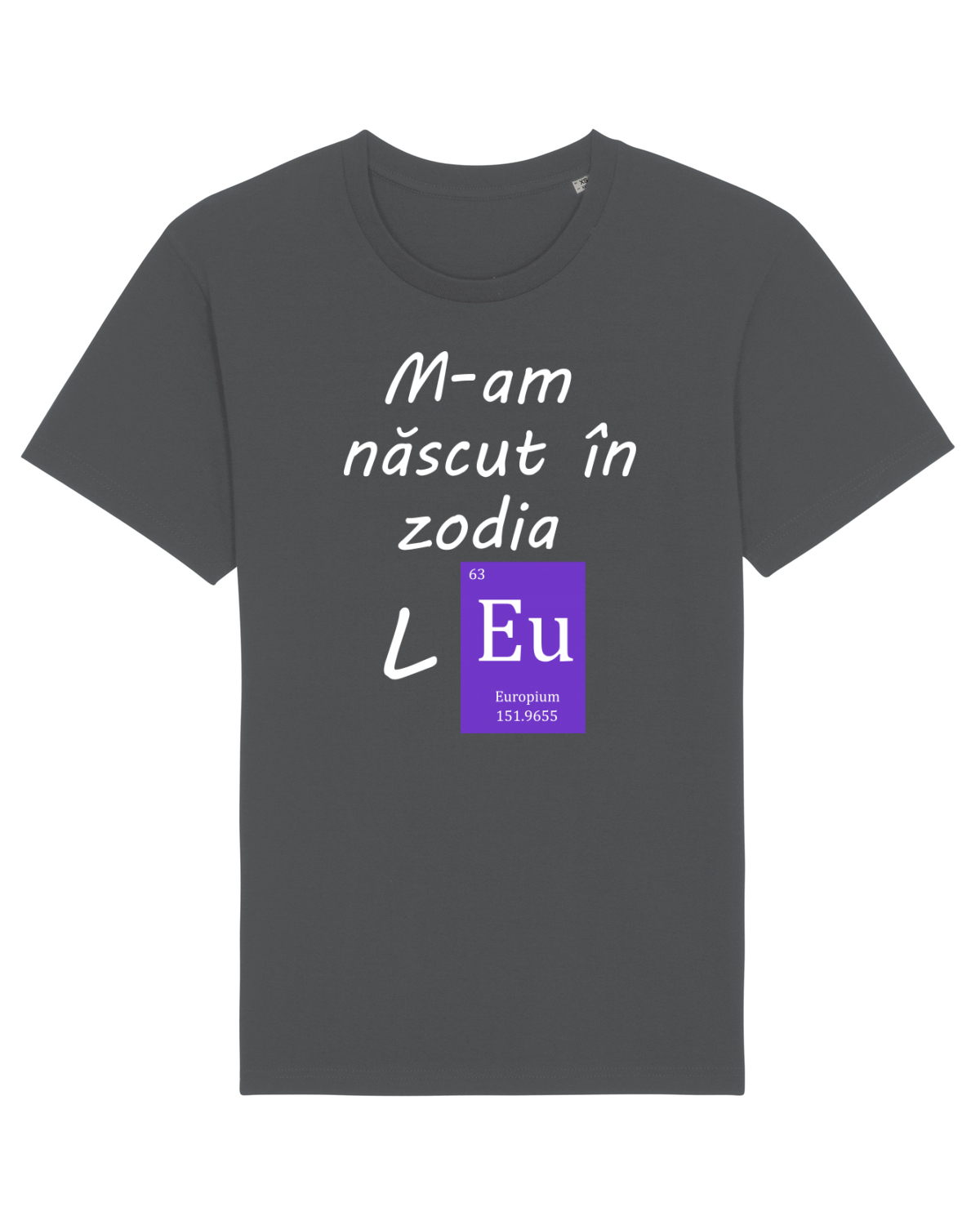 Tricou mânecă scurtă Unisex Rocker Anthracite