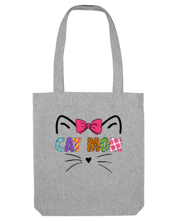 Cat Mom Heather Grey