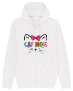 Cat Mom Hanorac cu fermoar Unisex Connector
