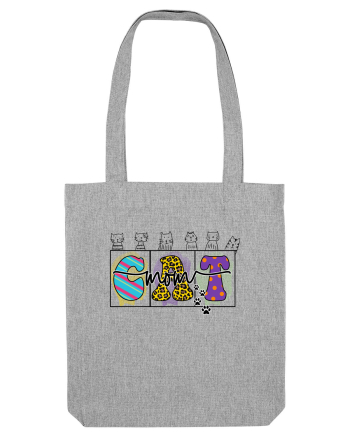 Cute Cat Mom Heather Grey