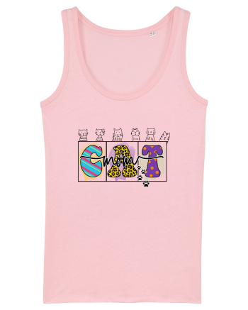 Cute Cat Mom Cotton Pink
