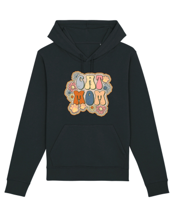 Cat Mom Hippie Black