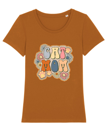 Cat Mom Hippie Roasted Orange