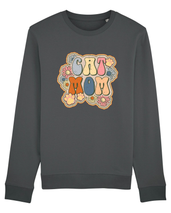 Cat Mom Hippie Anthracite