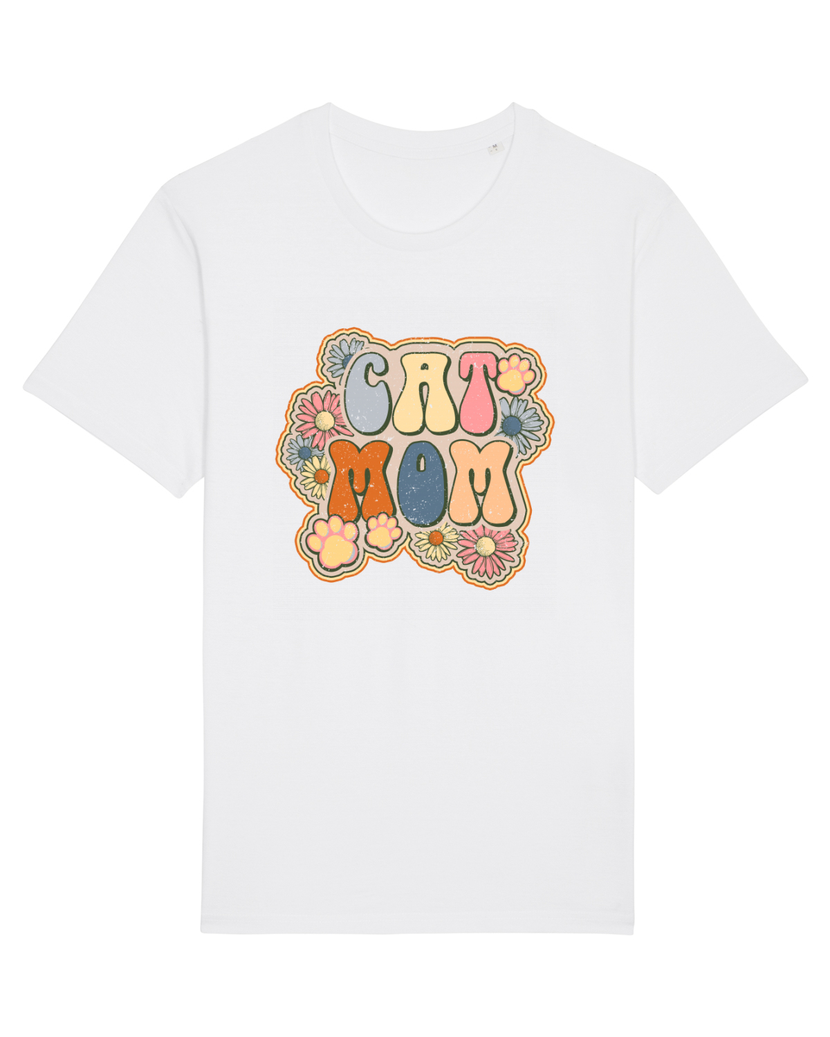 Tricou mânecă scurtă Unisex Rocker White