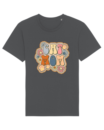 Cat Mom Hippie Anthracite