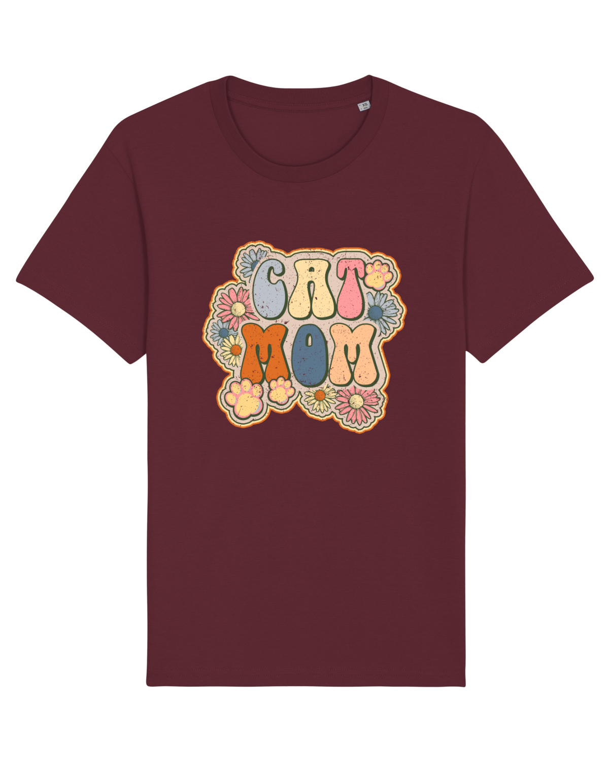 Tricou mânecă scurtă Unisex Rocker Burgundy