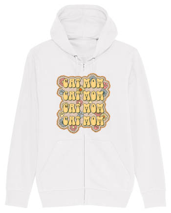 Retro Cat Mom White