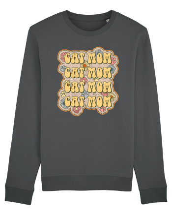 Retro Cat Mom Anthracite