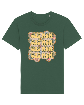 Retro Cat Mom Bottle Green