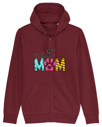 Cat Mom Burgundy