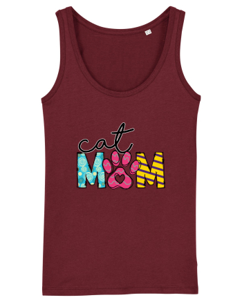 Cat Mom Burgundy