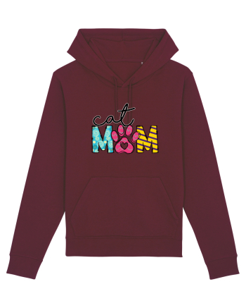 Cat Mom Burgundy