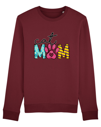 Cat Mom Burgundy
