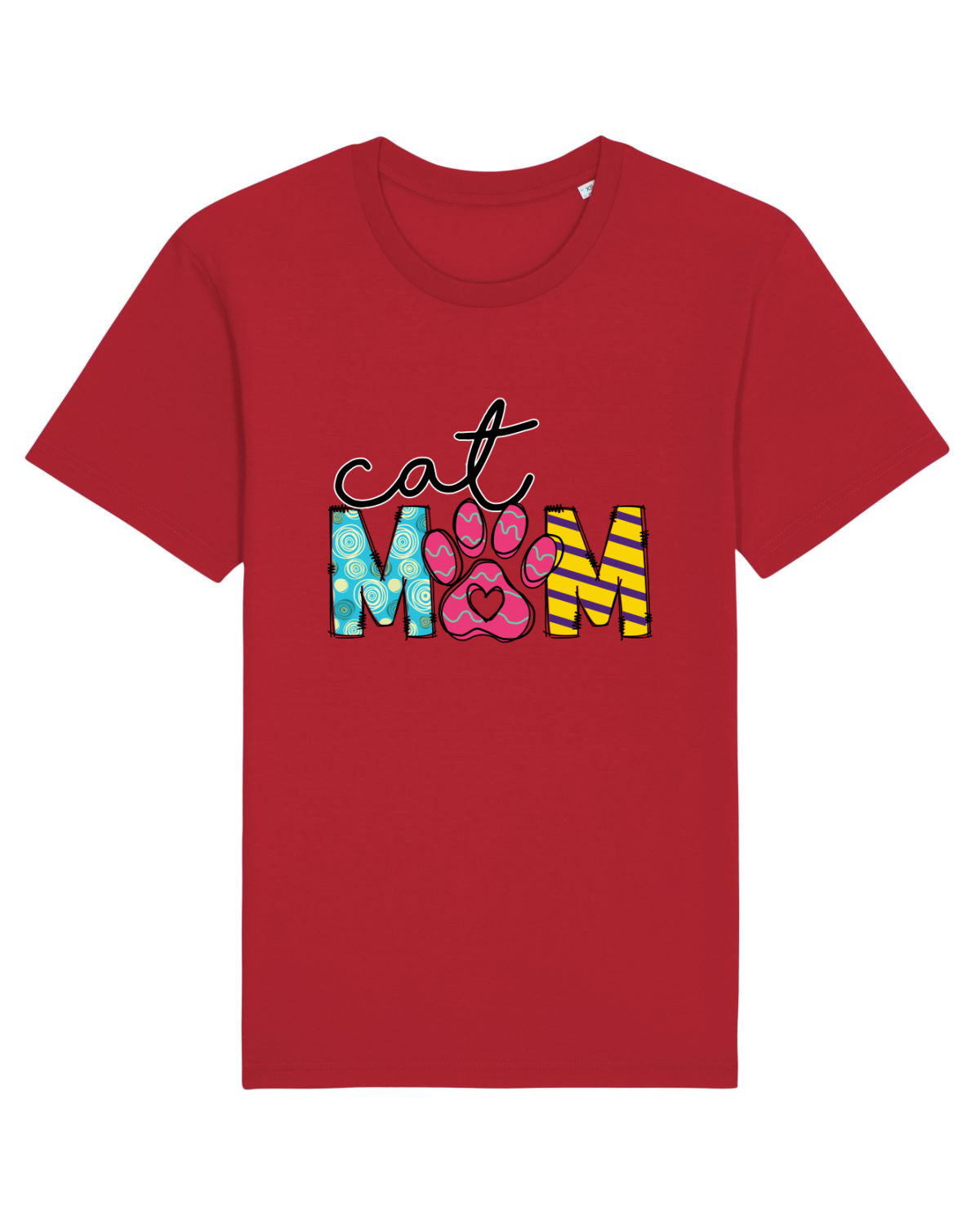 Tricou mânecă scurtă Unisex Rocker Red