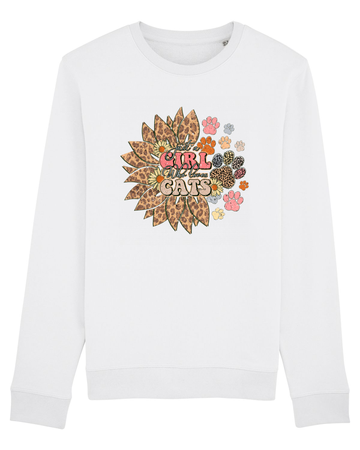Bluză mânecă lungă Unisex Rise White
