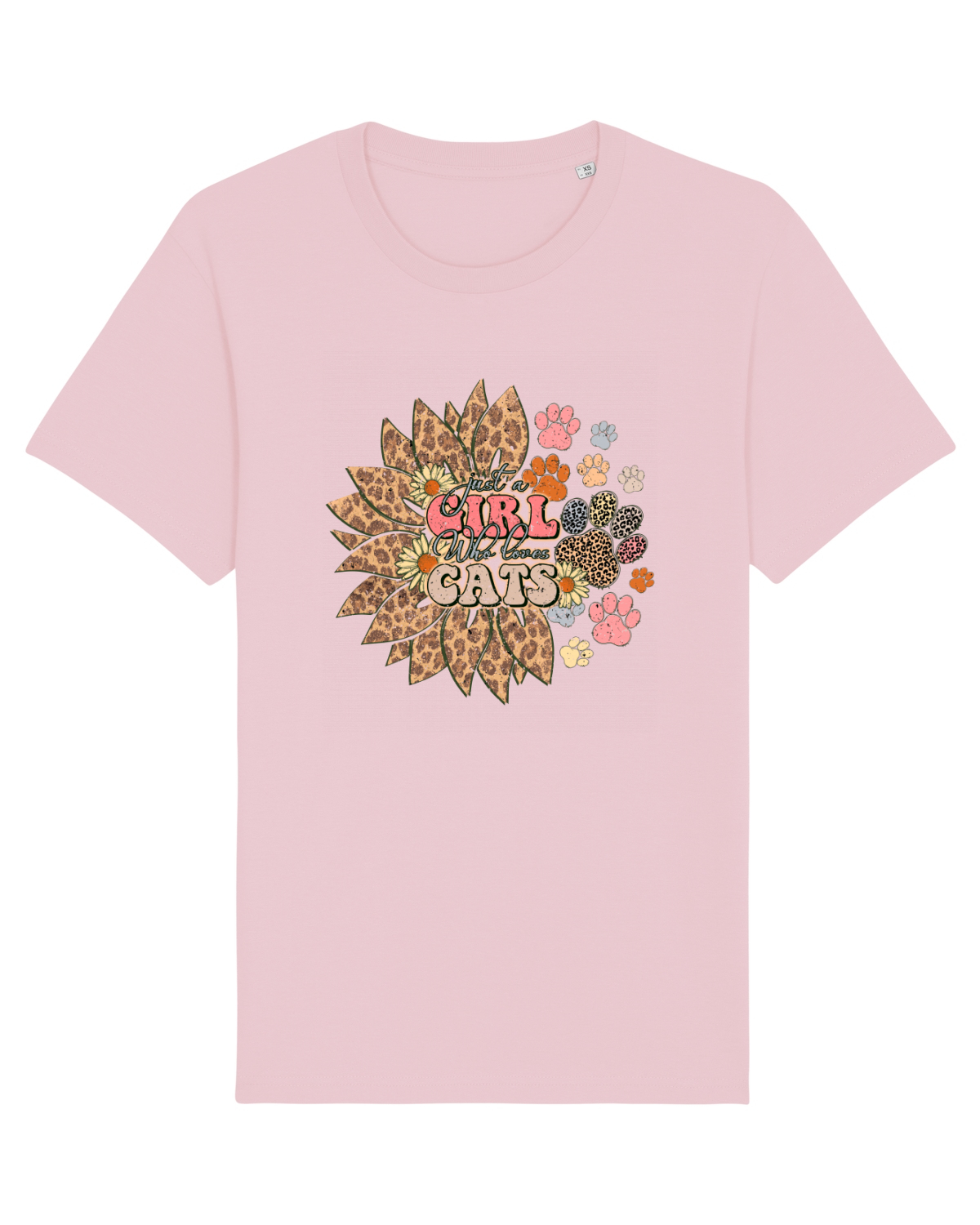 Tricou mânecă scurtă Unisex Rocker Cotton Pink