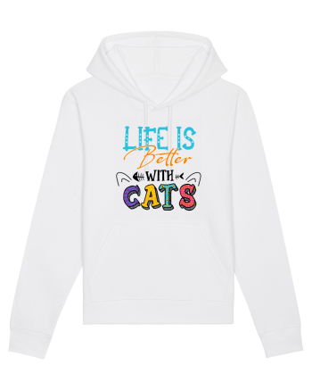 Life is better with cats White