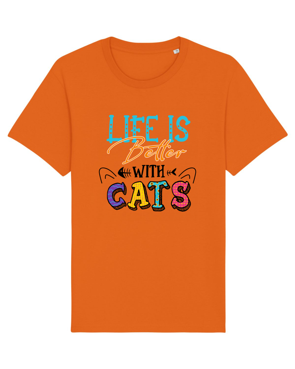 Tricou mânecă scurtă Unisex Rocker Bright Orange