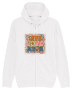 Live Love Meow Hanorac cu fermoar Unisex Connector