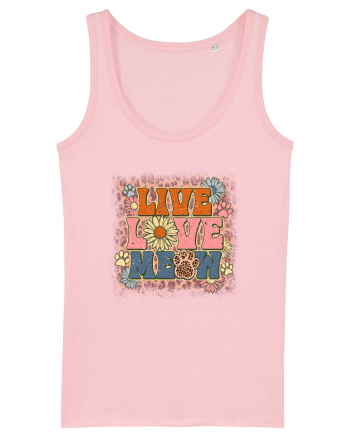 Live Love Meow Cotton Pink