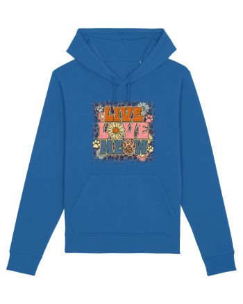 Live Love Meow Royal Blue