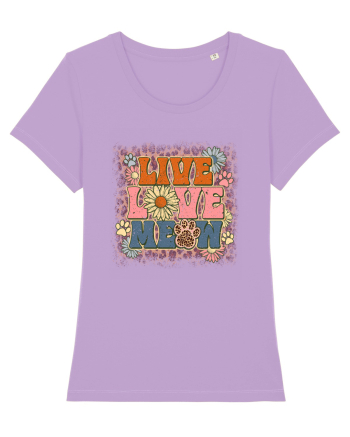 Live Love Meow Lavender Dawn