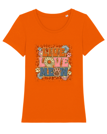 Live Love Meow Bright Orange