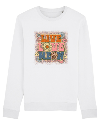 Live Love Meow White