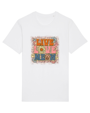 Live Love Meow White