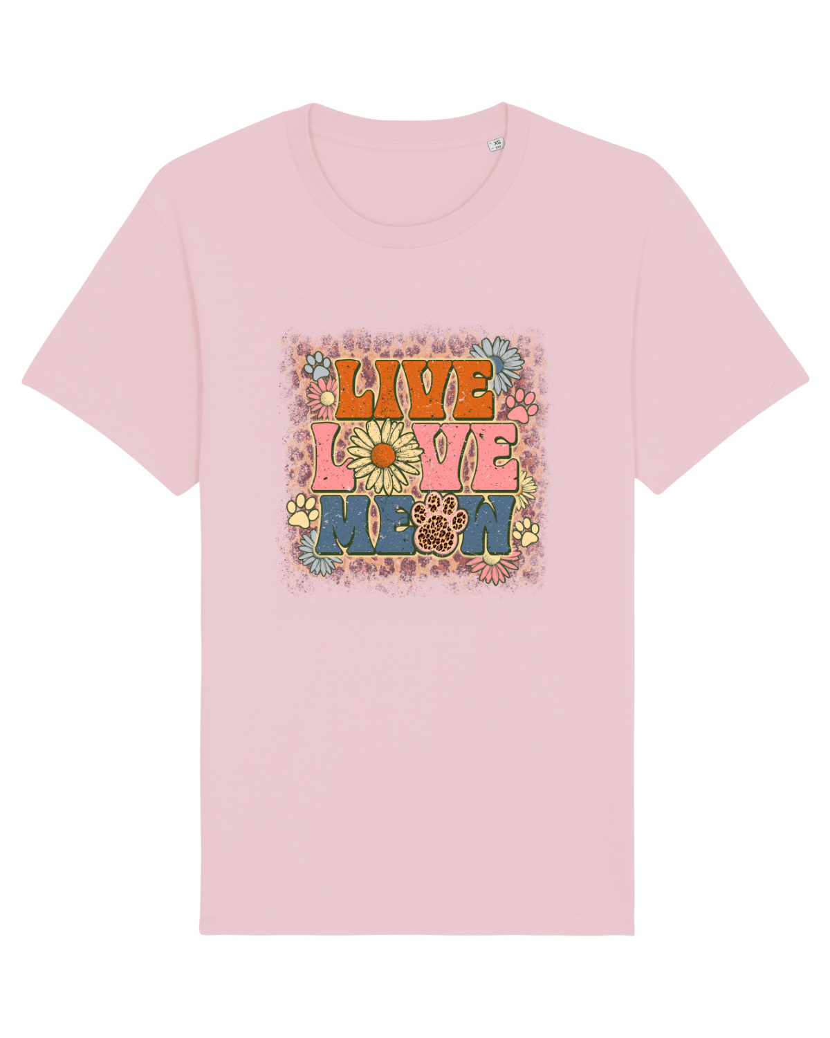Tricou mânecă scurtă Unisex Rocker Cotton Pink