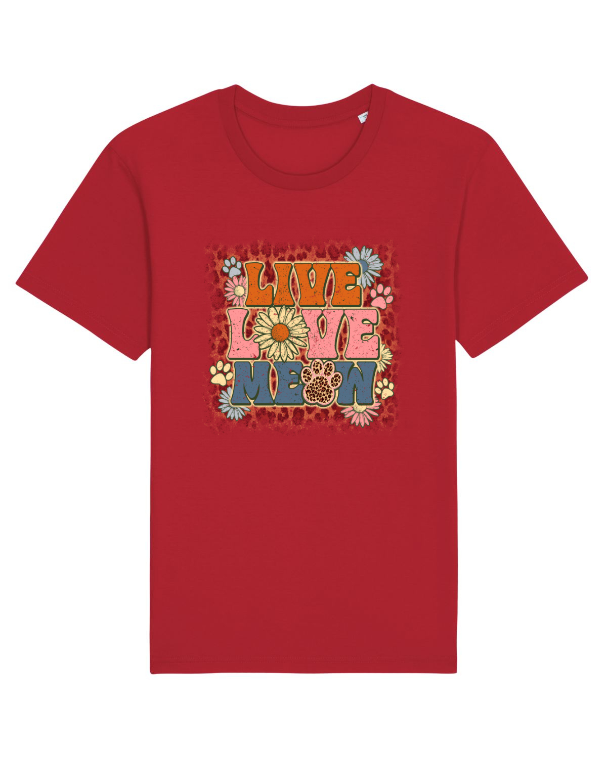 Tricou mânecă scurtă Unisex Rocker Red