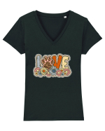 Love Tricou mânecă scurtă guler V Damă Evoker