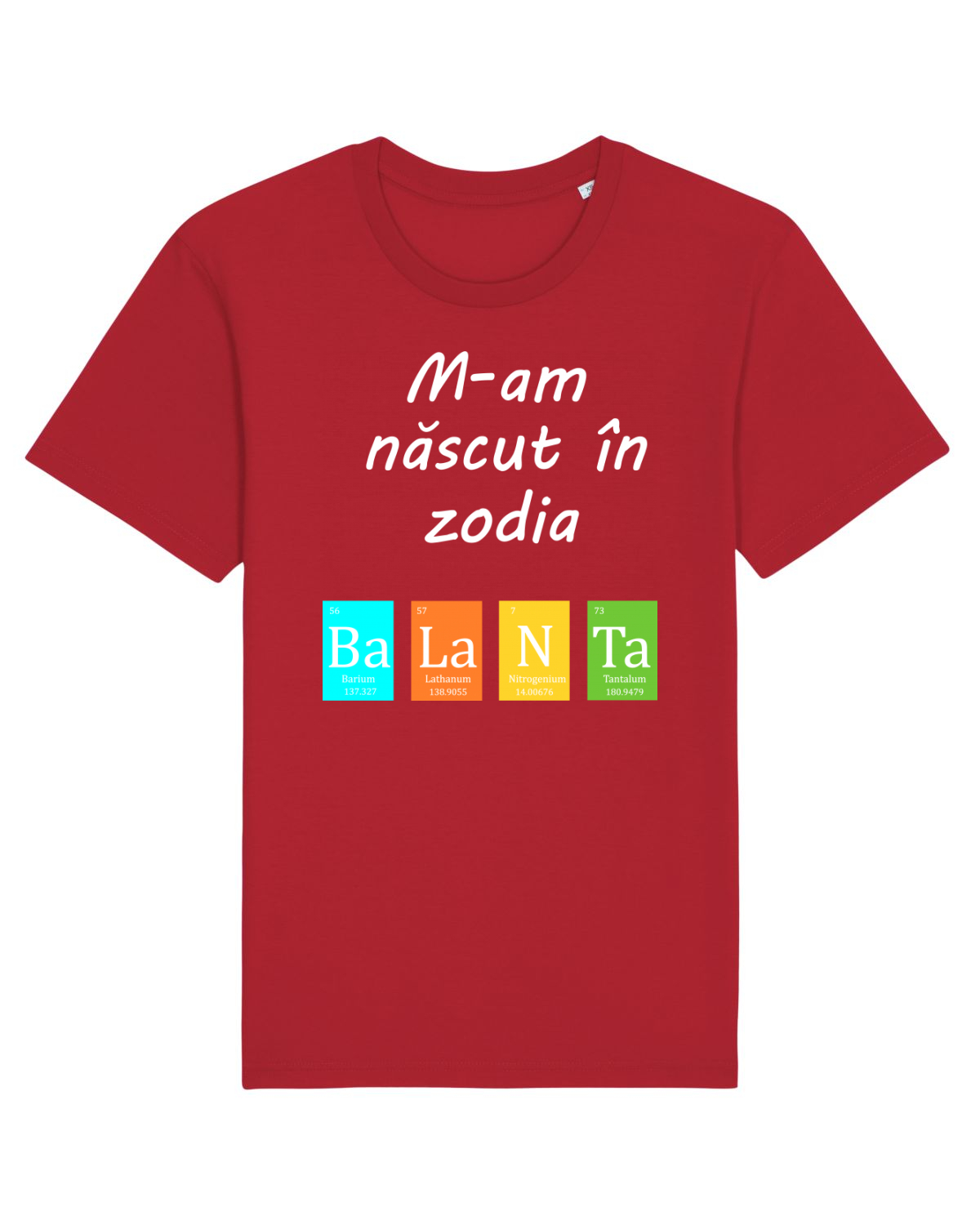 Tricou mânecă scurtă Unisex Rocker Red