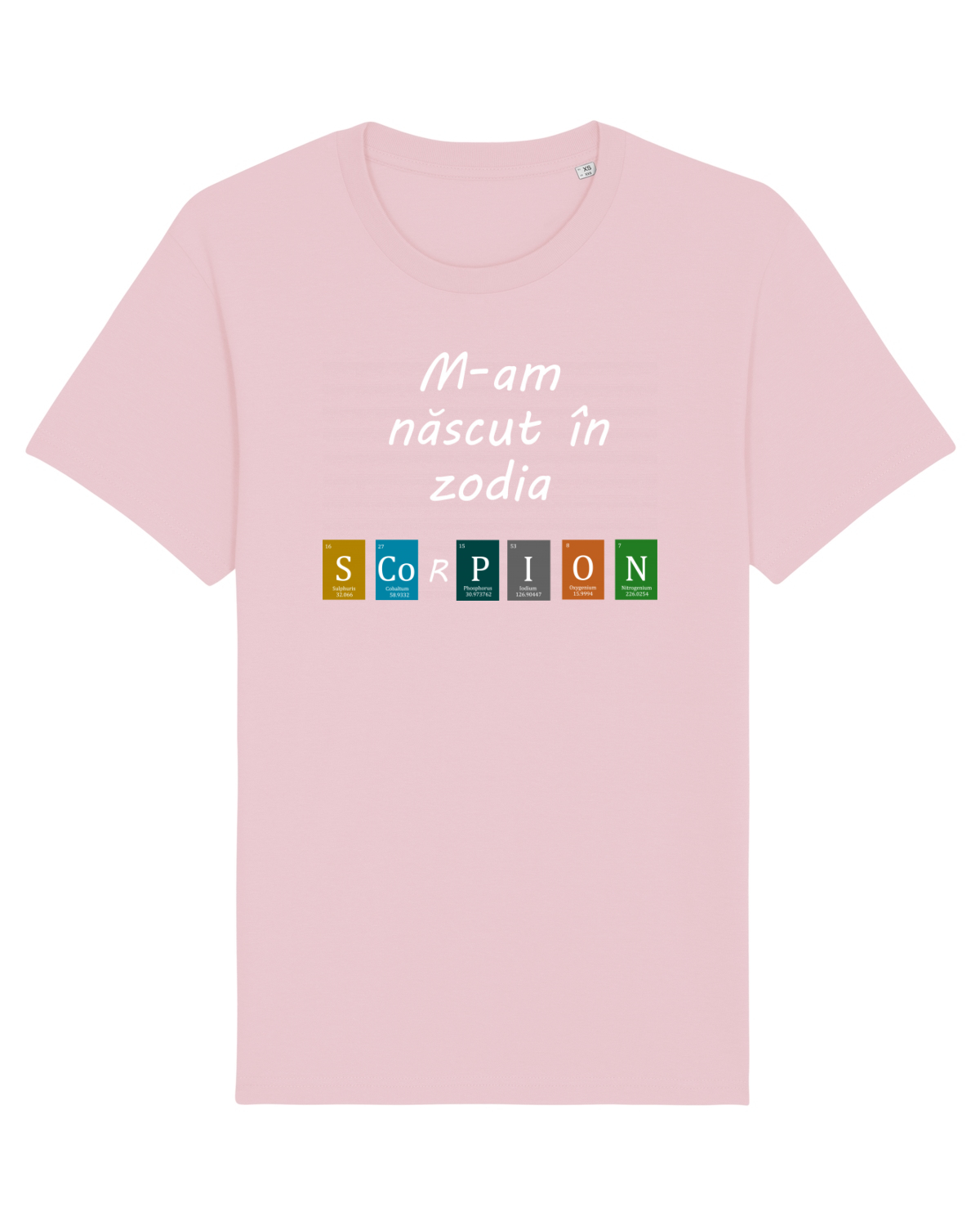 Tricou mânecă scurtă Unisex Rocker Cotton Pink