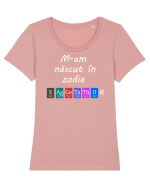 M-am născut în zodia Săgetător Tricou mânecă scurtă guler larg fitted Damă Expresser