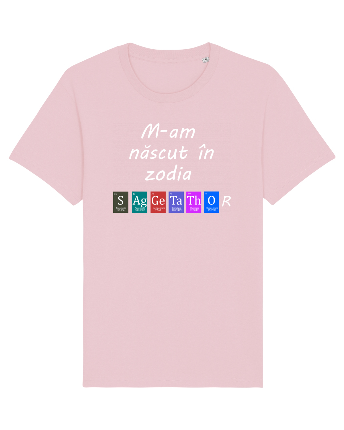 Tricou mânecă scurtă Unisex Rocker Cotton Pink