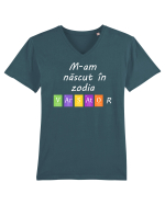 M-am născut în zodia Vărsător Tricou mânecă scurtă guler V Bărbat Presenter
