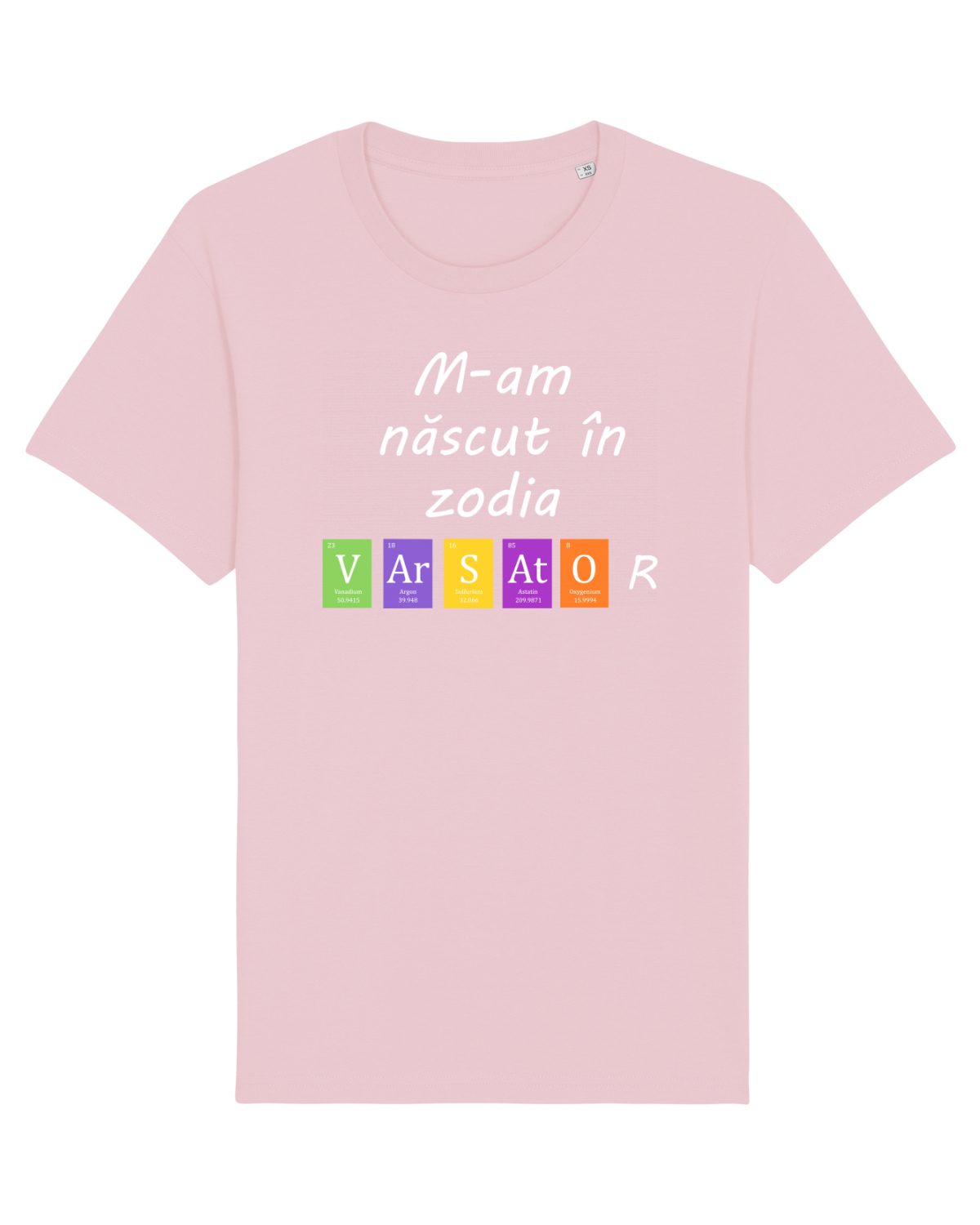 Tricou mânecă scurtă Unisex Rocker Cotton Pink