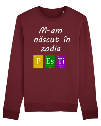 M-am născut în zodia Pești Burgundy