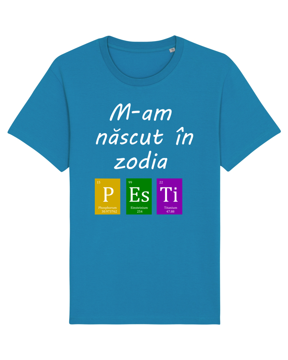 Tricou mânecă scurtă Unisex Rocker Azur