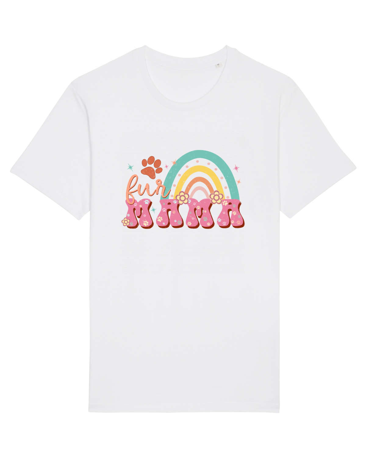 Tricou mânecă scurtă Unisex Rocker White