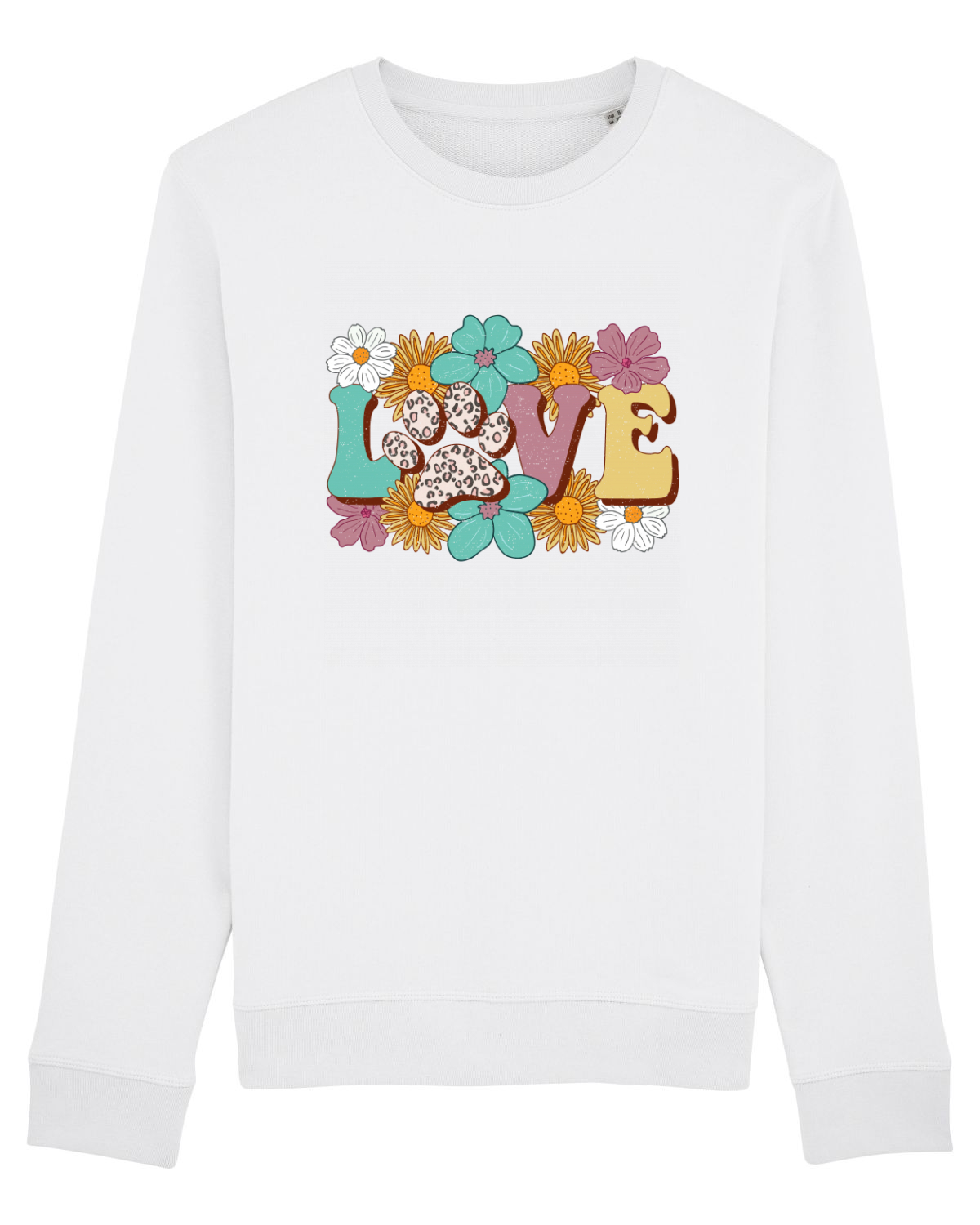Bluză mânecă lungă Unisex Rise White