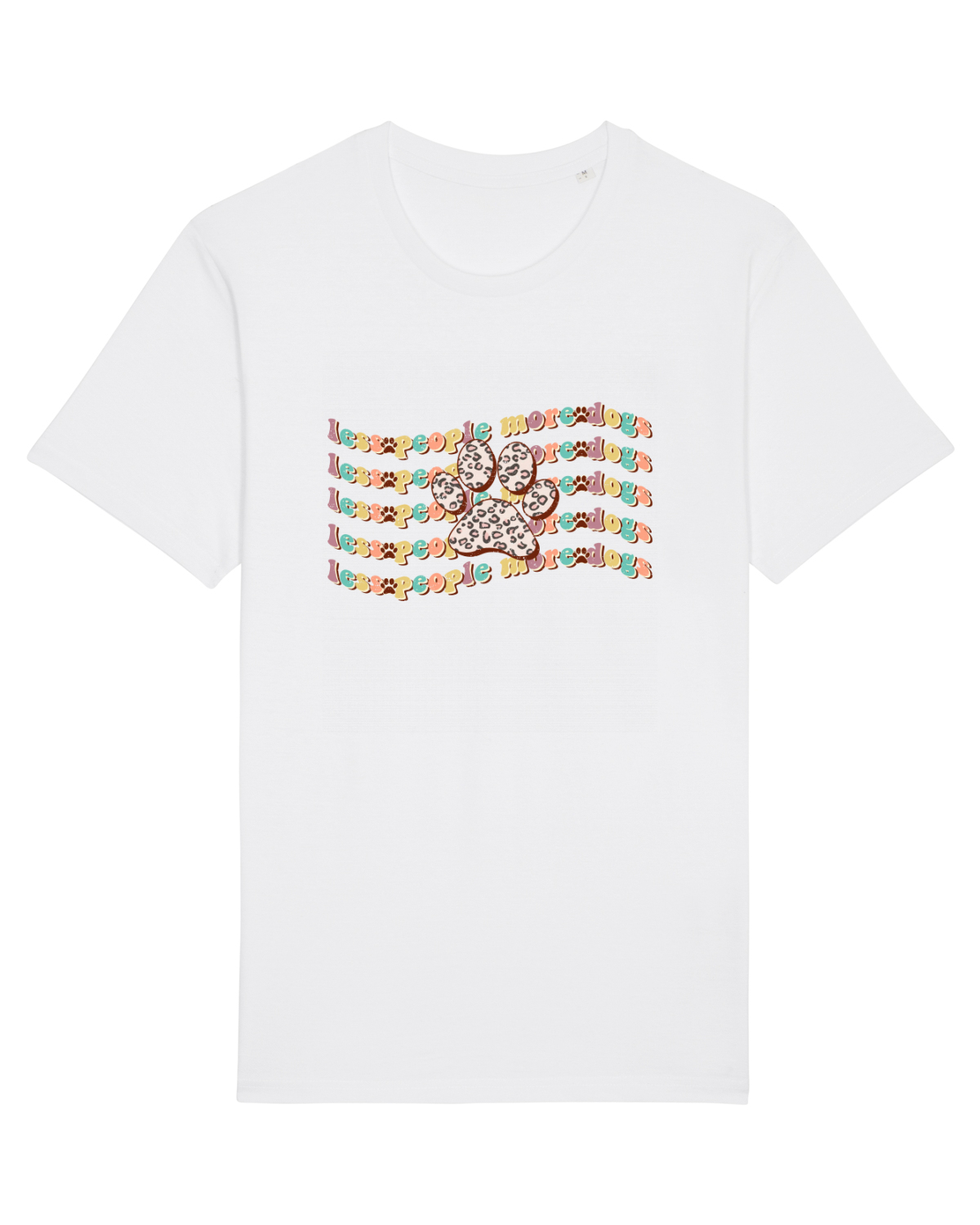 Tricou mânecă scurtă Unisex Rocker White