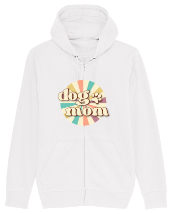 Dog Mom Retro White