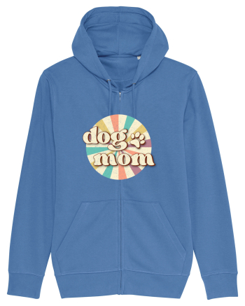 Dog Mom Retro Bright Blue