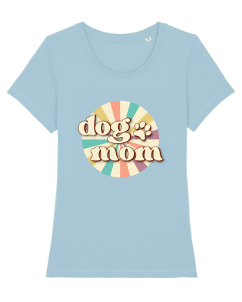 Dog Mom Retro Sky Blue